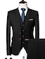 cheap Suits-Black Green Purple Men&#039;s Wedding Suits 3 Piece Peak Solid Colored Standard Fit Single Breasted Two-buttons 2022
