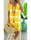 cheap Casual Dresses-Women&#039;s A Line Dress Knee Length Dress orange Weight: S 220g-3XL 260g Green Blue Gray Red Brown Navy Blue Yellow Short Sleeve Pattern Summer Casual 2022 S M L XL XXL XXXL
