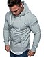 cheap Basic Hoodie Sweatshirts-Men&#039;s Hoodie Jacket Full Zip Hoodie Sweat Jacket Black Red Navy Blue Light Grey Dark Gray Hooded Solid Color Zipper Front Pocket Fitness Cotton Fleece Cool Thin fleece Essential Winter Spring &amp;  Fall