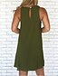 billiga enkla klänningar-Dam Skiftklänning Mini klänning Svart Vit Vin Ärmlös Ren färg Nät Sommar Vår Rund hals Varm 2023 S M L XL XXL 3XL 4XL 5XL
