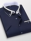 preiswerte Formelle Hemden-Herren Hemd Oberhemd Einfarbig Kragen Umlegekragen Hellrosa Weiß Marineblau Königsblau Khaki Arbeit Täglich Langarm Bekleidung Geschäftlich Basic