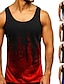 cheap Running &amp; Jogging Clothing-Men&#039;s Sleeveless Running Tank Top Singlet Top Casual Athleisure Cotton Breathable Soft Sweat Out Fitness Gym Workout Running Jogging Exercise Sportswear Color Gradient Dark Grey Red Blue Light gray