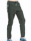 preiswerte Unterteile-Herren Wanderhosen Sommer Außen Komfort Multi-Pocket Rasche Trocknung Leicht Elasthan Elastan Elastischer Bund Kordelzug Tasche mit Reißverschluss Hosen / Regenhose Unten Armeegrün Grau Khaki Schwarz