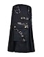 Недорогие Средневековье-стильное мужское платье в классическом стиле плюс размер плиссированные брюки с заклепками для вечеринки Хэллоуин сплошной цвет полиэстер со средней посадкой обычный крой ремень не входит в комплект / ретро-винтаж / уличная одежда