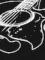 Недорогие Мужская графическая футболка-Гитара Темно-серый Черный Темно синий Рубашка Футболка Муж. Графика Смесь хлопка Рубашка Большой и высокий Эсенциал Рубашка С короткими рукавами Удобная футболка Повседневные Праздники Лето
