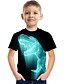 cheap Tops-Kids Boys&#039; T shirt Tee Short Sleeve Dinosaur 3D Print Digital Animal Blue Army Green Gray Children Tops Summer Active Basic Cool Casual Daily Wear 3-12 Years