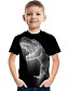 cheap Tops-Kids Boys&#039; T shirt Tee Short Sleeve Dinosaur 3D Print Digital Animal Blue Army Green Gray Children Tops Summer Active Basic Cool Casual Daily Wear 3-12 Years