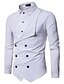 cheap Dress Shirts-men&#039;s casual shirts 2021 fake two piece men shirt fashion solid irregular social mens dress autumn long sleeve button business slim fit