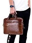 cheap Men&#039;s Bags-Men&#039;s Unisex Briefcase Nappa Leather Cowhide Formal Daily Office &amp; Career Textured Leather Vintage Black Brown