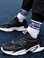 cheap Men&#039;s Athletic Shoes-Men&#039;s Trainers Athletic Shoes Sporty Daily Running Shoes Mesh Breathable Black / White Black Dark Blue Color Block Spring Summer