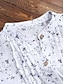 رخيصةأون بلوزات وقمصان للنساء-نسائي بلوزة قميص منقط رقبة دائرية أصفر غامق أخضر أزرق أبيض قياس كبير طباعة ملابس