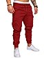cheap Cargo Pants-Men&#039;s Casual Streetwear Jogger Tactical Cargo Trousers Drawstring Full Length Pants Micro-elastic Solid Colored Breathable White Black Blue Wine Army Green S M L XL XXL