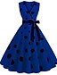 cheap Dresses-Women&#039;s Midi Dress A Line Dress Blue Yellow Green Black Red Sleeveless Dot Summer Vintage 2021 S M L XL XXL