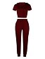 cheap Two Piece Set-Women&#039;s Basic Color Block Vacation Casual / Daily Two Piece Set Hooded Pant Loungewear Hoodie Crop Tracksuit Drawstring Tops / Slim