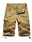 cheap Cargo Pants-Men&#039;s Chinos Tactical Cargo Multiple Pockets Cargo Athleisure Casual Daily Inelastic Outdoor Sports Solid Color Mid Waist ArmyGreen turmeric Black 30 32 34