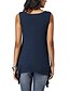 cheap Basic Women&#039;s Tops-Women&#039;s Sleeveless Longline Tank Solid Color Tee Round Neck Summer Daily