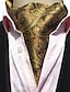 cheap Men&#039;s Ties &amp; Bow Ties-Men&#039;s Work Cravat &amp; Ascot - Floral Ascot Paisley Floral Jacquard Woven Gift Cravat Tie Multi Color 1 PC