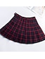 cheap Women&#039;s Skirts-Women&#039;s Classic &amp; Timeless Chic &amp; Modern Short Skirts Party School Wear Plaid / Check Tartan Pleated Black And White Red black Navy S M L / Micro-elastic