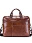 cheap Men&#039;s Bags-Men&#039;s Unisex Briefcase Nappa Leather Cowhide Formal Daily Office &amp; Career Textured Leather Vintage Black Brown