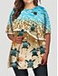cheap Plus Size Dresses-Women&#039;s Plus Size Graphic T Shirt Dress Tee Dress Print Round Neck Half Sleeve Basic Summer Spring Causal Daily Mini Dress Dress