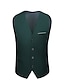 abordables Costumes Homme-Costumes d&#039;affaires de mariage pour hommes, 3 pièces, vert/noir/bleu, coupe slim, couleur unie, coupe ajustée, simple boutonnage, un bouton, 2024