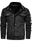 cheap Men&#039;s Jackets &amp; Coats-Men&#039;s Jacket Regular Patchwork Coat Black Khaki Brown Casual Daily Winter Single Breasted Two-button Turndown Regular Fit M L XL XXL 3XL 4XL / Long Sleeve