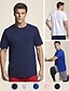 cheap Men&#039;s Clothing-Men&#039;s T shirt Tee Solid Colored non-printing Round Neck Casual Daily Short Sleeve Slim Tops Basic Royal blue 1 White Black / Machine wash