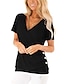 cheap Women&#039;s Clothing-LITB Basic Women&#039;s T shirt Plain V Neck Basic Casual Daily Top