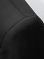preiswerte Anzüge-Schwarz Weiß Gelb Herren-Hochzeitsanzug, zweiteilig, einfarbig, Mandarine, maßgeschneiderte Passform, einreihig, mehr Knöpfe, 2024