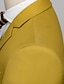 billiga Kostymer-gul röd vinröd herrfest kvällsceremoni hemkomstdräkter 3-delad enfärgad skåra skräddarsydd passform enkelknäppt enknapps 2023