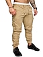 cheap Cargo Pants-Men&#039;s Pants Trousers Trousers Multiple Pockets Cargo Casual Inelastic Cotton Outdoor Sports Solid Color Mid Waist ArmyGreen Black Blue M L XL