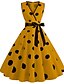 cheap Dresses-Women&#039;s Midi Dress A Line Dress Blue Yellow Green Black Red Sleeveless Dot Summer Vintage 2021 S M L XL XXL