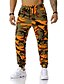cheap Men&#039;s Pants-Men&#039;s Casual / Sporty Sports Drawstring Multiple Pockets Print Jogger Tactical Cargo Trousers Full Length Pants Micro-elastic Sport Daily Camouflage Mid Waist Blue Army Green Gray Orange Red S M L XL