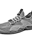 cheap Men&#039;s Athletic Shoes-Men&#039;s Trainers Athletic Shoes Sporty Daily Running Shoes Tissage Volant Breathable Gray Black Spring Summer