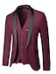cheap Tuxedo Suits-Tuxedos Tailored Fit Shawl Collar Single Breasted One-button Wool / Polyester Solid Colored