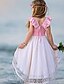 cheap Girls&#039; Dresses-Kids Little Dress Girls&#039; Solid Color Tassel Party Holiday Birthday Asymmetric Blushing Pink Cotton Sleeveless Vacation Princess Cute Dresses Summer / Beach / Sweet / Boho