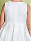 preiswerte Kleider für die Blumenmädchen-A-Linie Knöchellänge Blumenmädchenkleid Hochzeit Süßes Ballkleid Satin mit Spitze Fit 3-16 Jahre