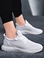 cheap Men&#039;s Athletic Shoes-Men&#039;s Trainers Athletic Shoes Sporty Daily Running Shoes Mesh Breathable Gray White Black Spring Summer