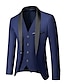 cheap Tuxedo Suits-Tuxedos Tailored Fit Shawl Collar Single Breasted One-button Wool / Polyester Solid Colored