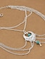 abordables bracelets de cheville-Bracelet de cheville mode Bohème Femme Bijoux de Corps Pour du quotidien Plage Classique Alliage Argent 1 pc