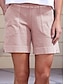cheap Shorts-Women&#039;s Casual Casual / Sporty Wide Leg Shorts Bermuda shorts Short Pants Plain Mid Waist Loose White Black Pink Grey S M L XL XXL