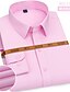 billiga Businessskjortor för män-Herr Skjorta Solid färg Klassisk krage Vit Svart Gul Rosa Ljusblå Långärmad Plusstorlekar Dagligen Arbete Smal Blast Affär Ledigt / Vår / Höst