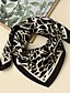 cheap Square Scarves-Women&#039;s Square Scarf Holiday Beige Scarf Color Block / Black and White / Fall / Winter / Spring / Polyester