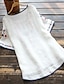 cheap Women&#039;s Blouses &amp; Shirts-Women&#039;s Shirt Blouse Tribal Daily Basic Short Sleeve Crew Neck White Summer Spring