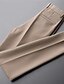 cheap Men&#039;s Pants &amp; Shorts-Men&#039;s Casual Chino Dress Pants Straight Pants Ankle-Length Pants Micro-elastic Business Casual Solid Color Mid Waist Breathable White Black Khaki Beige 29 30 31 32 33