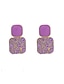 זול עגילים-זוג 1 עגילים צמודים עגילי טיפה For בגדי ריקוד נשים יום הולדת מסיבה / ערב מתנה אבן נוצצת סגסוגת סגנון וינטג&#039; אופנה יהלום