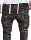 cheap Cargo Pants-Men&#039;s Cargo Jogger Pants Tactical Cargo Full Length Pants Daily Micro-elastic Camouflage Mid Waist Black Army Green M L XL XXL 3XL / Drawstring