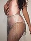 cheap Mini Skirt-Women&#039;s Skirt Above Knee Polyester Silver Gold Skirts Summer Tassel Fringe See Through Cut Out Without Lining Party Sexy Weekend Nightclub One-Size