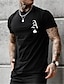 cheap Men&#039;s Casual T-shirts-Men&#039;s Unisex Tee T shirt Tee Shirt Hot Stamping Graphic Prints Letter Plus Size Round Neck Zero two Casual Daily Print Short Sleeve Tops Designer Basic Muscle Big and Tall Black / Summer / Summer