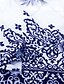 お買い得  レディース ブラウス＆シャツ-女性用 シャツ ブラウス ブラック ルビーレッド ブルー フラワー プリント 長袖 日常 バケーション ヴィンテージ カジュアル ホリデー クルーネック レギュラー プラスサイズ L